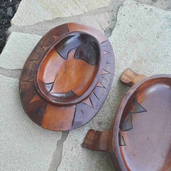 Wooden Turtle Box Carved Wood Souvenir from Travels Wood Carving Boxes Animal - Picture 12 of 16